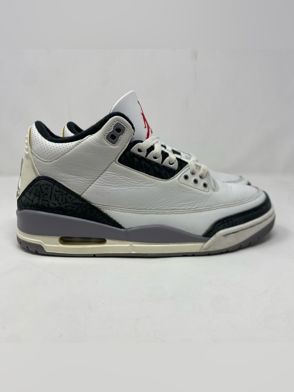 Nike Air Jordan 3 Retro Cement Grey 2024 Size 9 CT8532-106 White Red Shoes